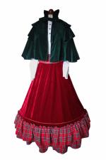 Ladies Victorian Christmas Caroler Charles Dickens 'Scrooge' Costume Size 20 - 22